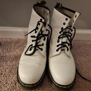 8 eyelet white Men's Doc Martens